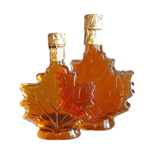 Pure Maple Syrup – Maple Leaf Glass Bottle